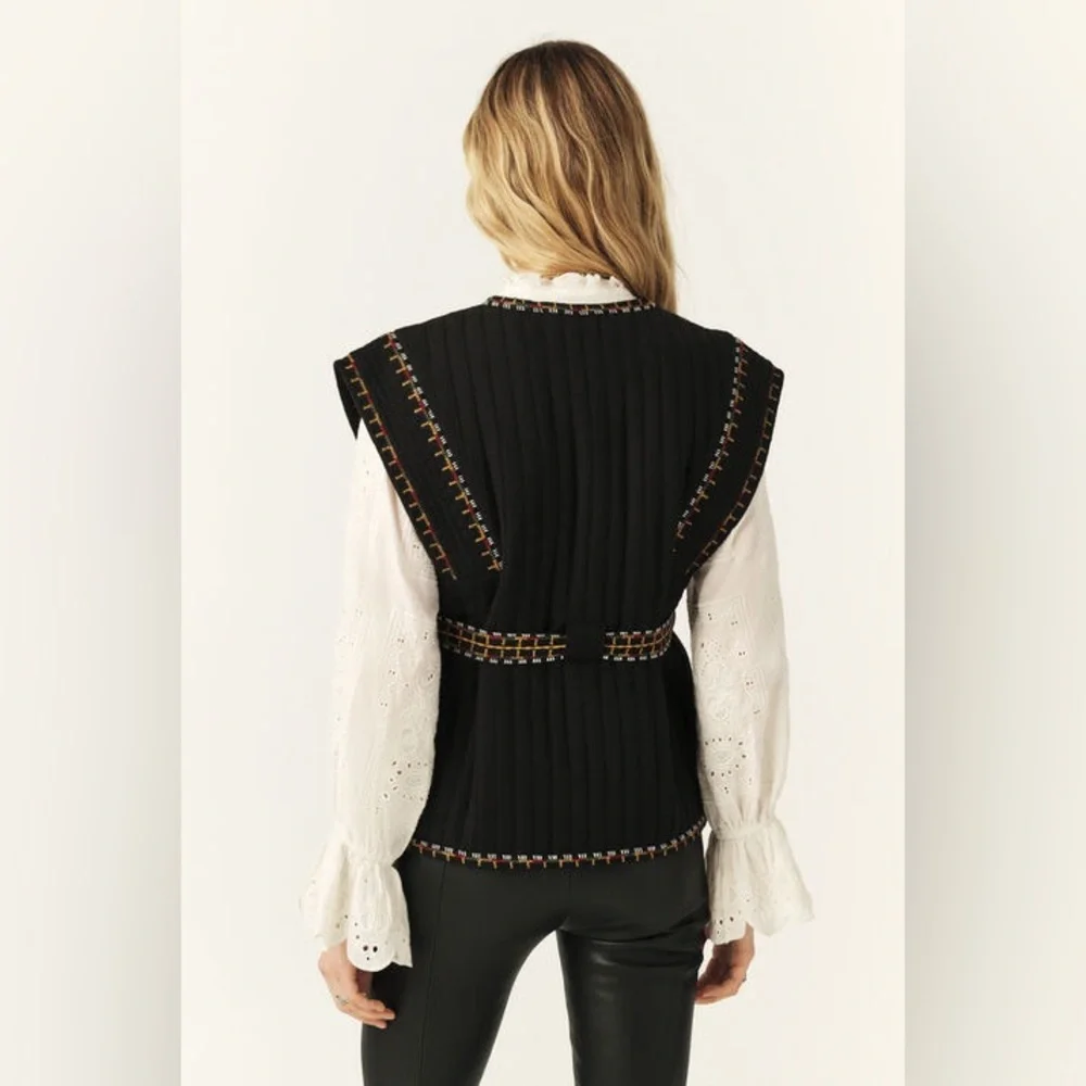 Ba&sh Clevie Sleeveless Jacket Women’s Size 2 - Picture 15 of 16